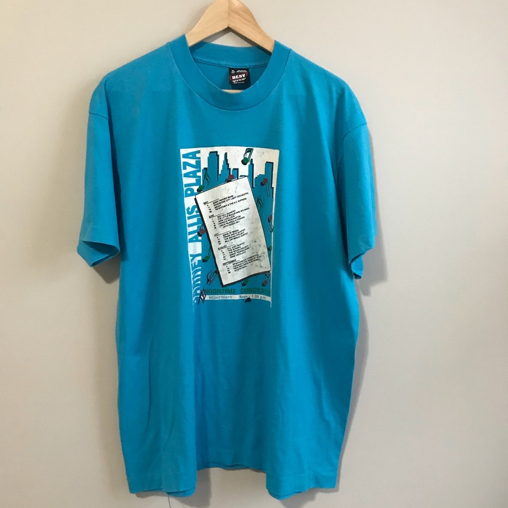 Vintage Barney allis plaza kcmo jazz skate shirt